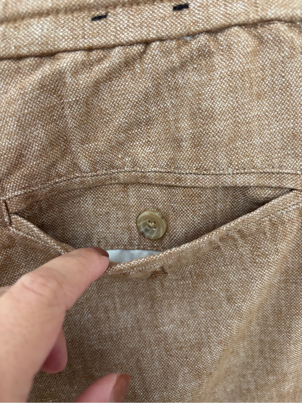 Banana Republic Mason Athletic Tapered Casual Linen-Blend Pant - Picture 4 of 6